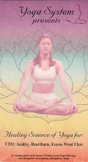 Yoga DVD for acidity, heartburn, intestinal gas, and ulcers